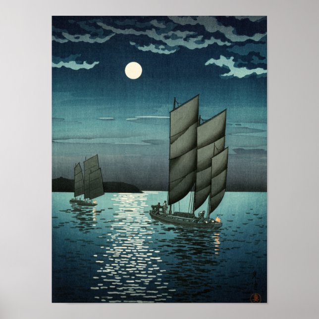 Showa Era, Boat by Tsuchiya Koitsu Poster (Front)