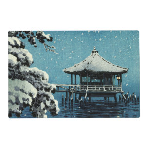 Showa Era, Winter by Tsuchiya Koitsu Placemat