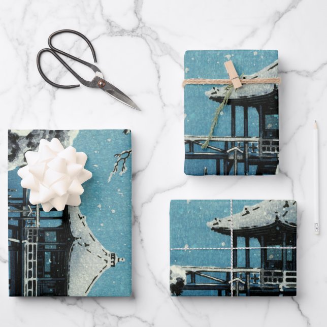 Showa Era, Winter by Tsuchiya Koitsu Wrapping Paper Sheets (Front)