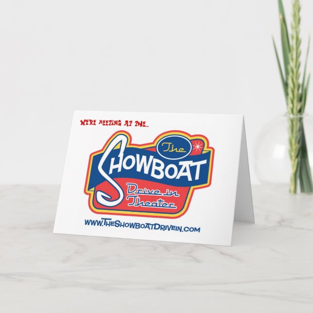 Showboat Drive in Greeting Card (Front)