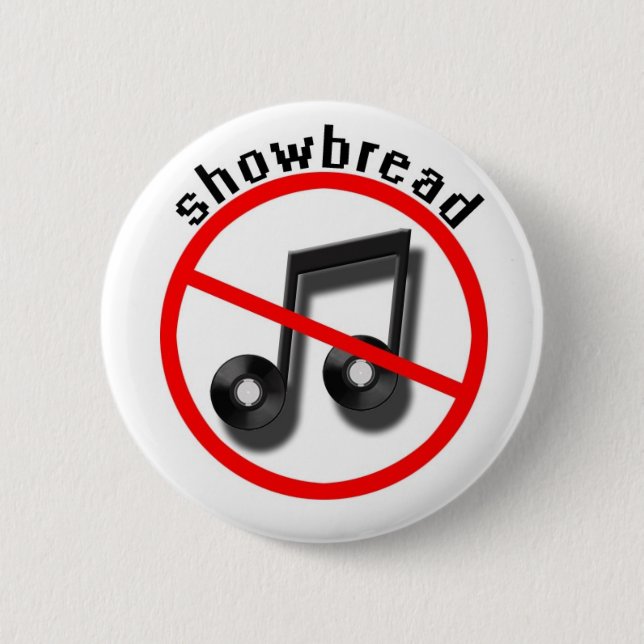 showbread (band) pinback button (Front)