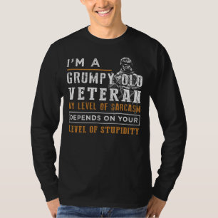 Showcase Humor & Valor with Grumpy Old Veteran Tee