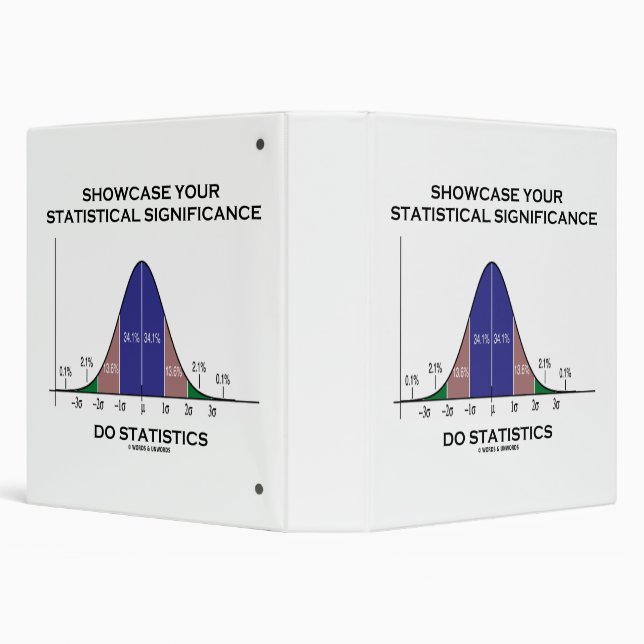 Showcase Your Statistical Significance Statistics 3 Ring Binder (Background)