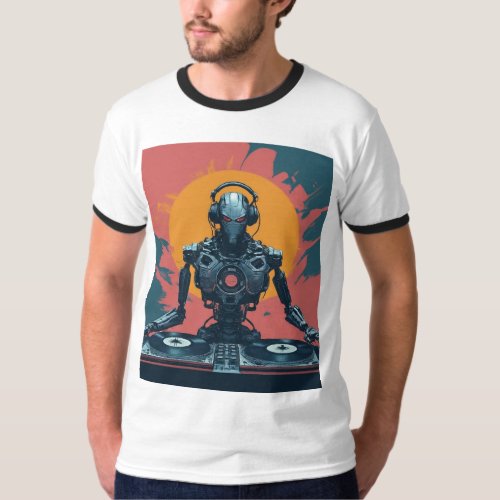 showcasing a clash of skills and technology T_Shirt