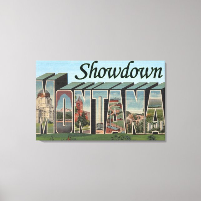 Showdown, Montana Canvas Print (Front)