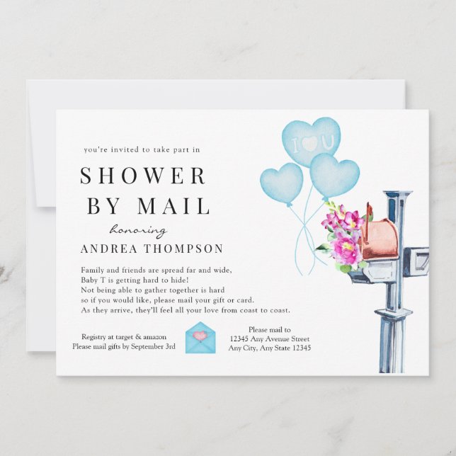 Shower by Mail Baby Shower Invitation (Front)