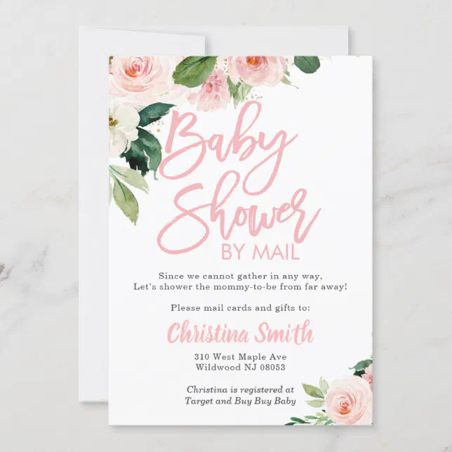 Shower by Mail Baby Shower Invitations | Zazzle