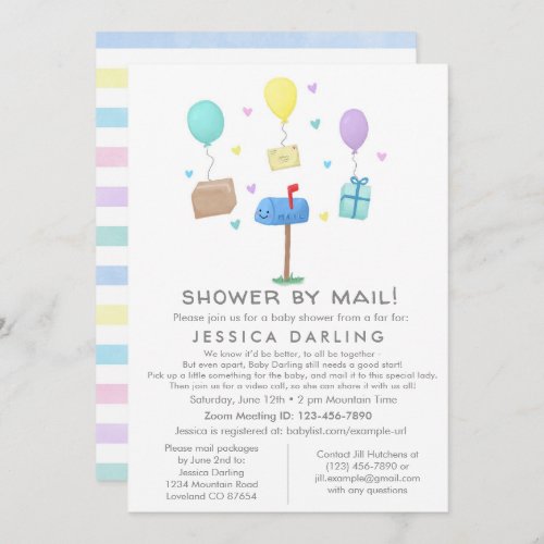 Shower by Mail Cute Baby Shower Invitation