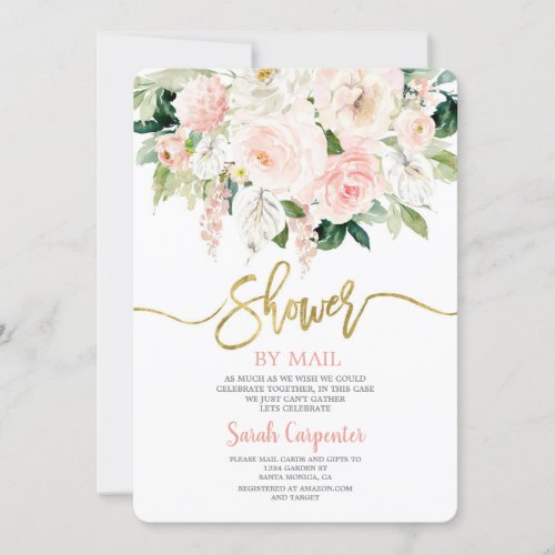 Shower by mail girl invitation