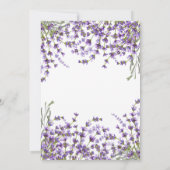 shower by mail lavender bridal shower invitation (Back)