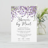 shower by mail lavender bridal shower invitation (Standing Front)
