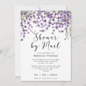 shower by mail lavender bridal shower invitation (Front)
