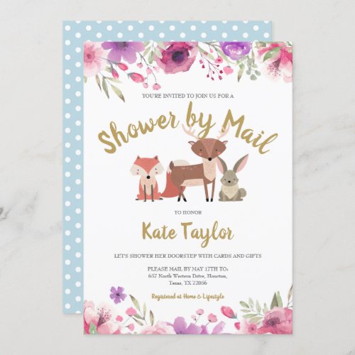 Shower By Mail Long Distance Sprinkle Invitation