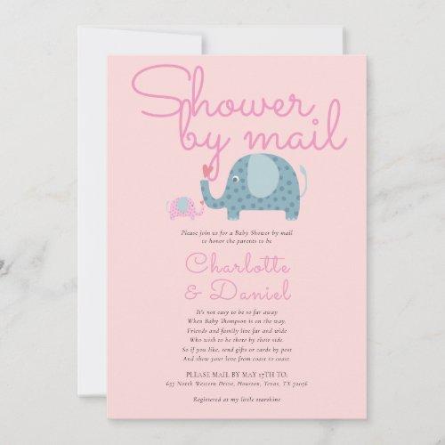 Shower By Mail Long Distance Sprinkle Invitation