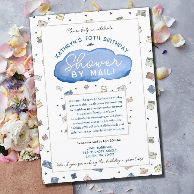 Shower by Mail Rain Cloud Birthday Card Shower (Creator Uploaded)