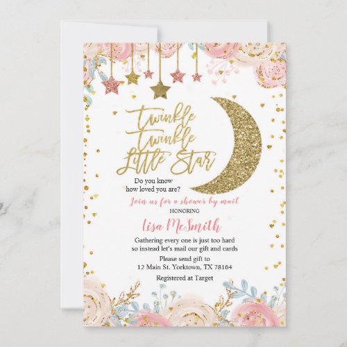 Shower by Mail Twinkle Little Star Baby Shower Invitation