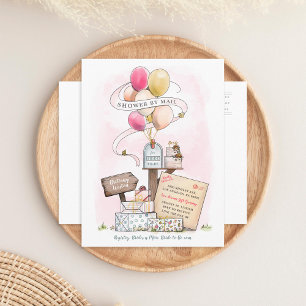Shower By Mail Virtual Bridal Shower Mailbox Invitation Postcard