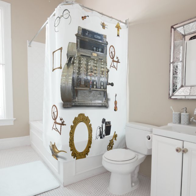 Shower Curtain Antique (In Situ)