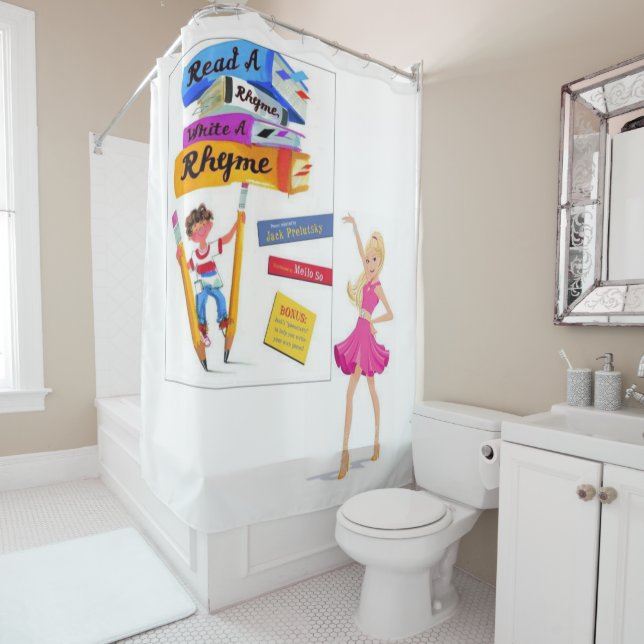 Shower Curtain Back to school (In Situ)