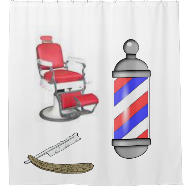 Shower Curtain Barber (Front)