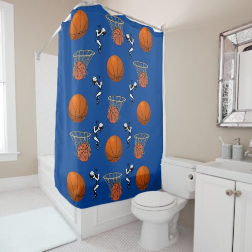 Shower Curtain Basketball
