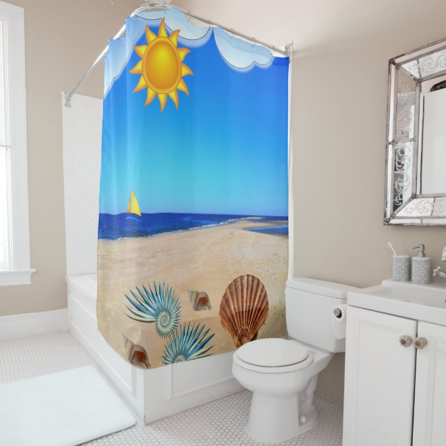 Shower Curtain Beach (In Situ)