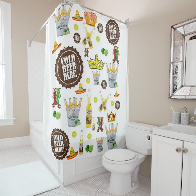 Shower Curtain Beer Corona (In Situ)