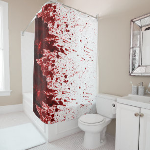 Shower Curtain Blood Splatter Vampire Gothic Horro