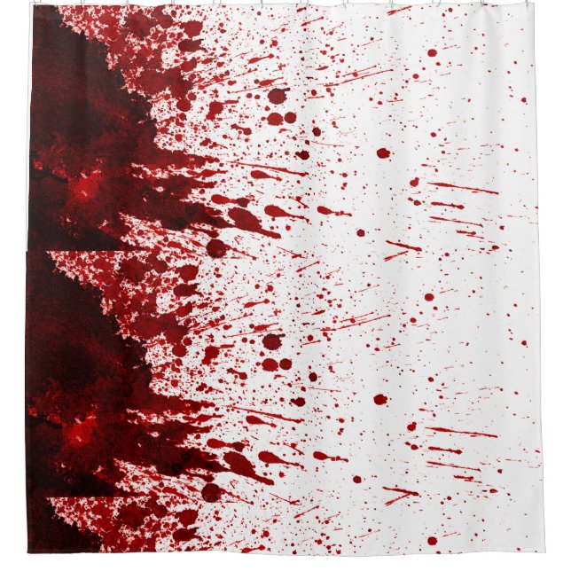 Shower Curtain Blood Splatter Vampire Gothic Horro (Front)