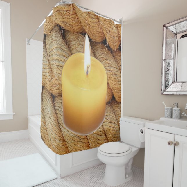 Shower Curtain Candle Rope (In Situ)