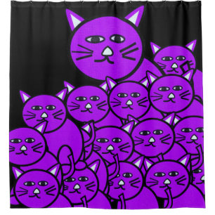 Shower Curtain Cats
