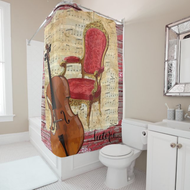 Shower Curtain Cello Victorian (In Situ)