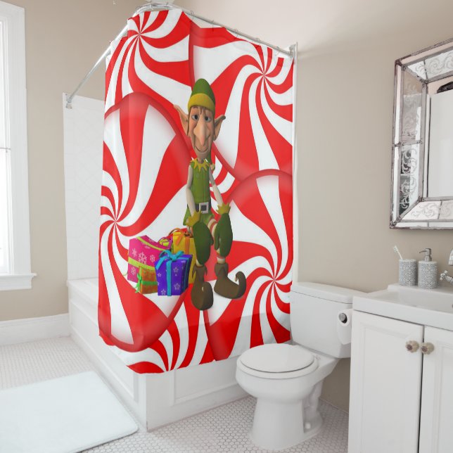 Shower Curtain Christmas (In Situ)