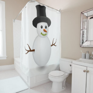 Shower curtain Christmas