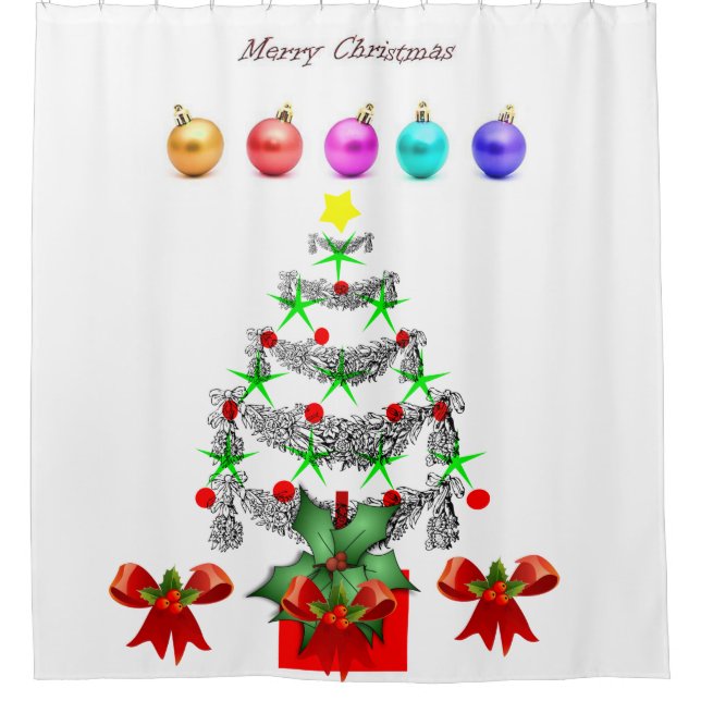 Shower Curtain Christmas (Front)