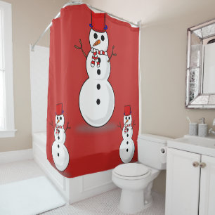 Shower curtain Christmas