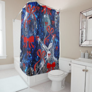 Shower curtain Christmas