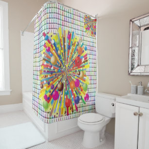 Shower Curtain Colorful Colors