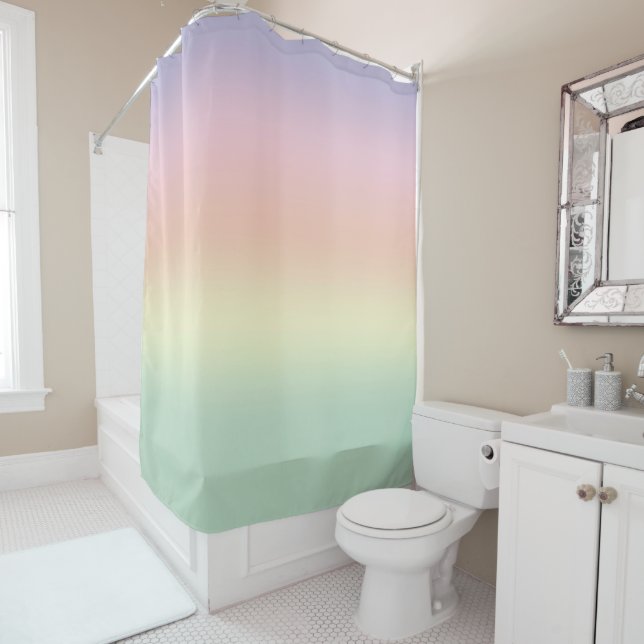 Shower Curtain Colorful Colors (In Situ)