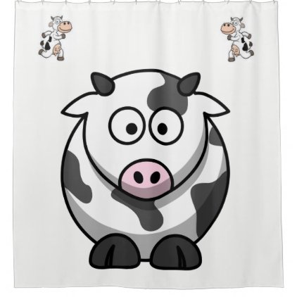 Shower curtain cows