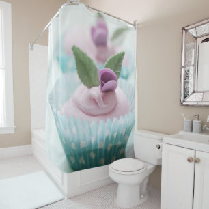 Shower Curtain Cupcake