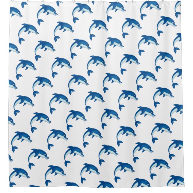 Shower Curtain/Dolphins Shower Curtain (Front)
