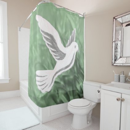 Shower curtain Doves