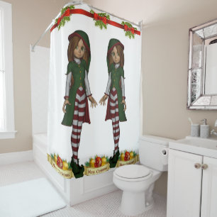 Shower Curtain Elf