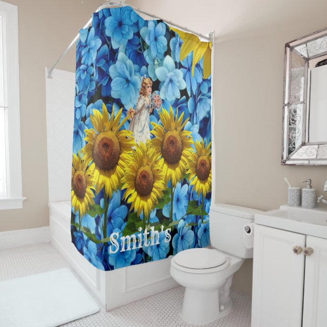 Shower Curtain Fairy Floral (In Situ)