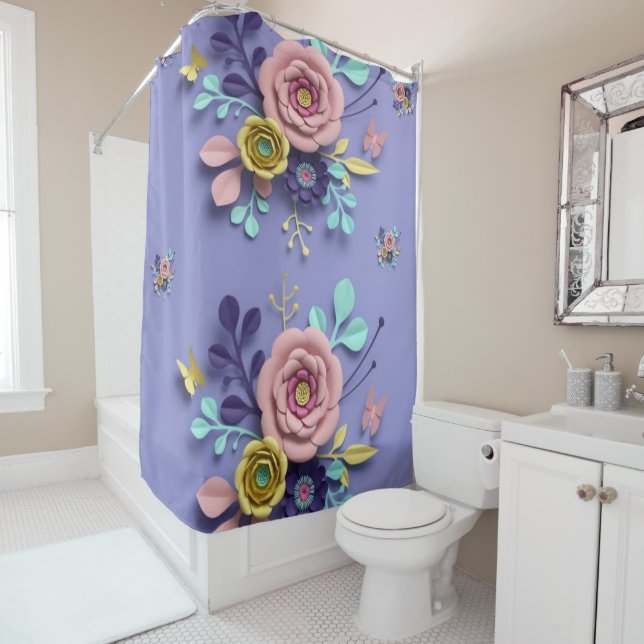 Shower Curtain Floral (In Situ)