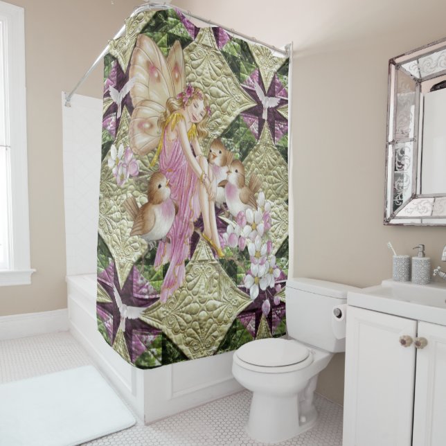 Shower Curtain Floral Fairy (In Situ)
