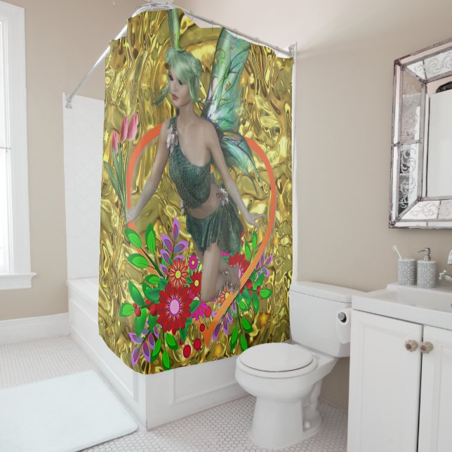 Shower Curtain Floral Fairy (In Situ)