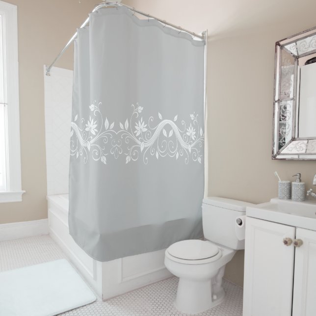 Shower Curtain-Floral Shower Curtain (In Situ)