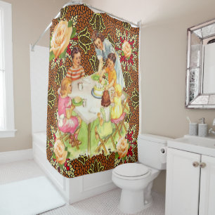 Shower Curtain Floral Victorian